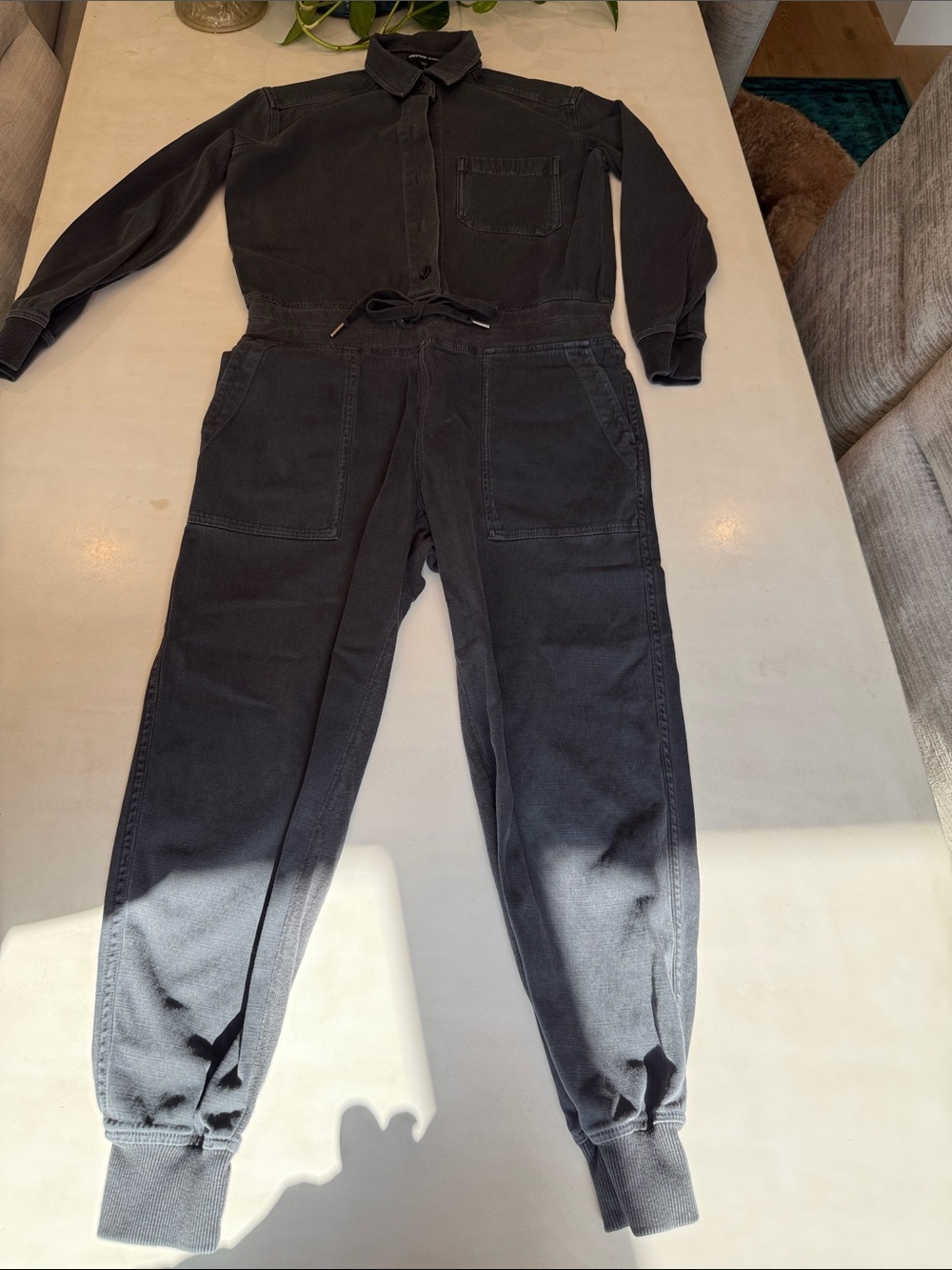 James Perse Women's Charcoal Gray Jumpsuit Size 1